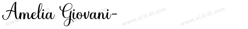 Amelia Giovani字体转换